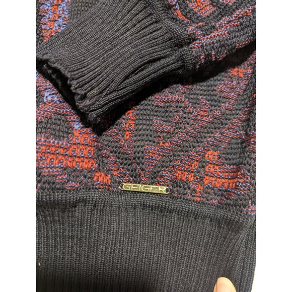 Vintage 100% Wool Geiger Sweater Top Women's Shirt - Picture 4 of 5